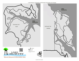 West Recreation Area Trails - Blue & Orange